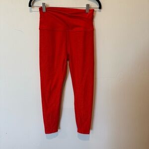Beyond Yoga Orange High Waisted Leggings Womens Size Medium Athleisure Casual